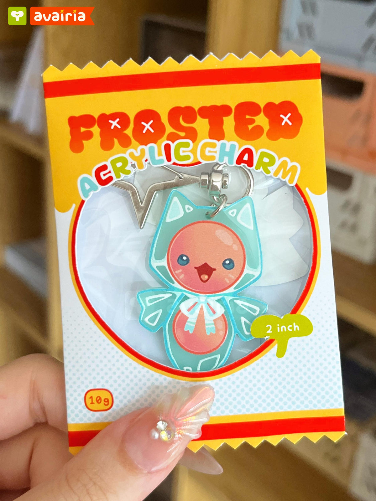 Sea Angel Charms ⋆ Frosted Acrylic ⋆ 2 Inch ⋆ Ocean Deep Sea Marine Animal Cute Food Keychain