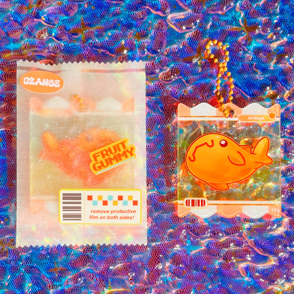 Gummy Sharks [NEW] ⋆ Ripple Acrylic Charms ⋆ 2.5inch ⋆ Cute Ocean Marine Animal Keychain