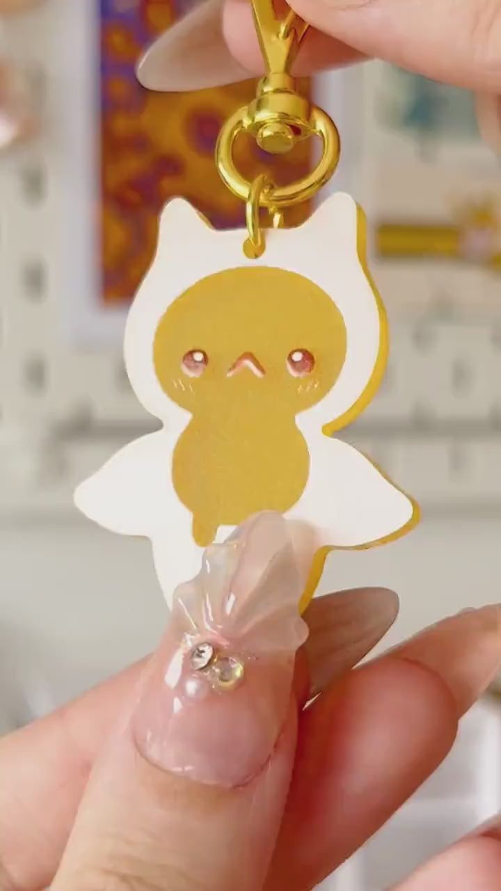 Sea Angel Charms ⋆ Frosted Acrylic ⋆ 2 Inch ⋆ Ocean Deep Sea Marine Animal Cute Food Keychain